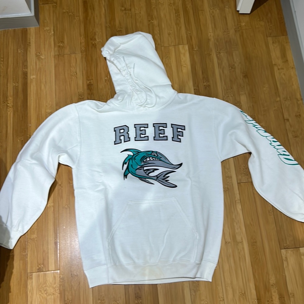 Reef White Hoodie, Small